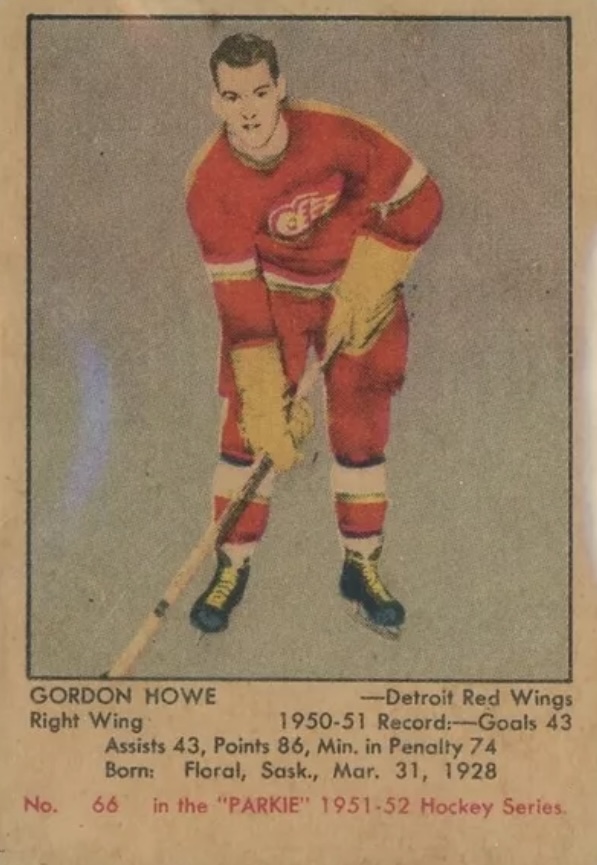 Gordie Howe 1951-1952 Parkhurst