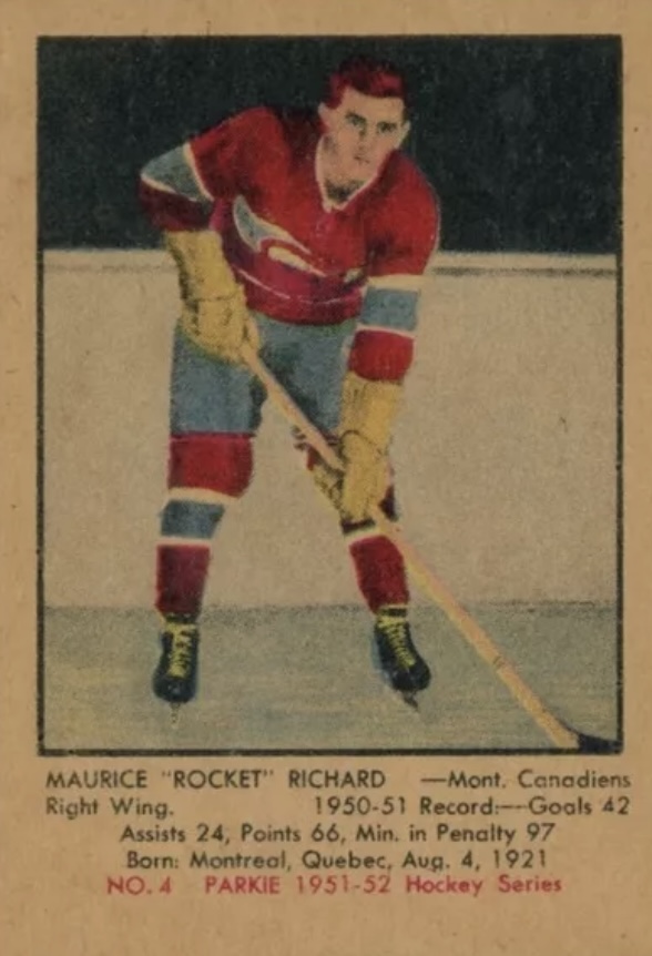 Maurice Richard 1951 Parkhurst